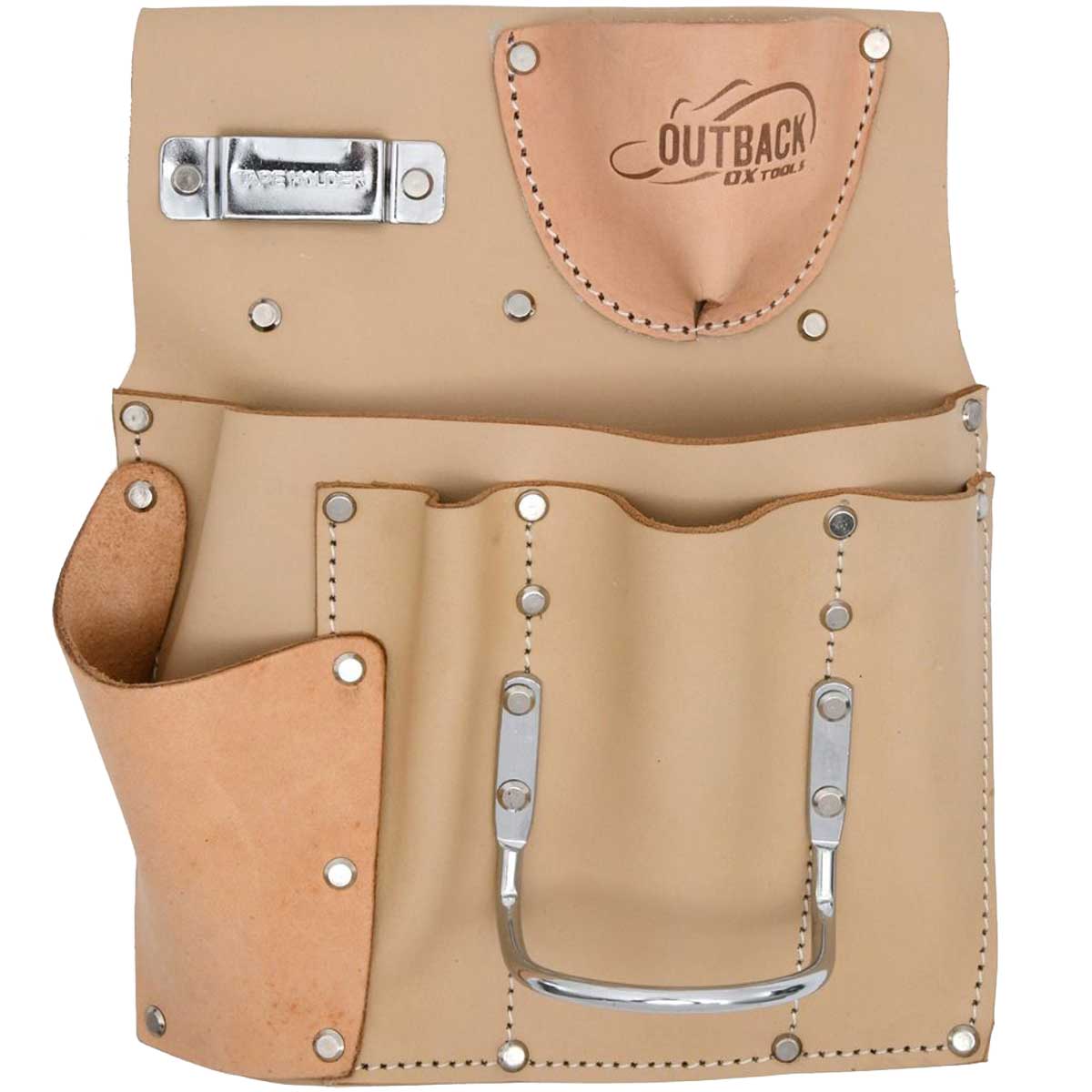 OX Trade Series 7 Pocket Drywall Tool Pouch Suede Leather